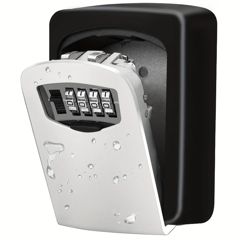 Home Security Box - صندوق مفاتيح مركب يُثبت على الحائط،