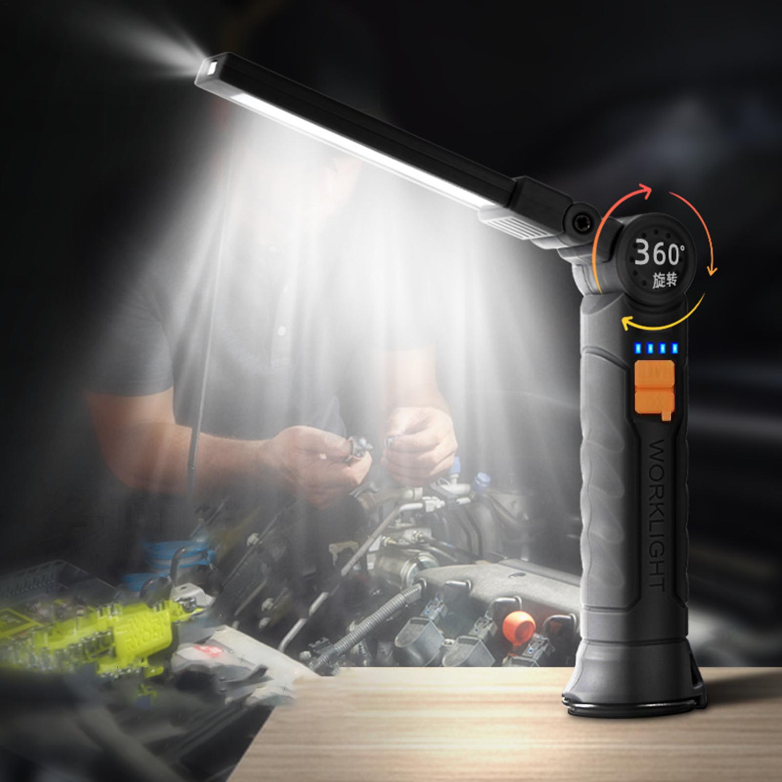 Home Security Flood Lights - مصباح يدوي LED قابل لإعادة الشحن