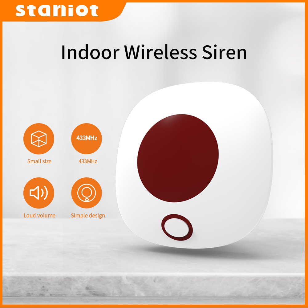 Sim Gsm Alarm - Staniot داخلي لاسلكي صفارات الإنذار 433Mhz