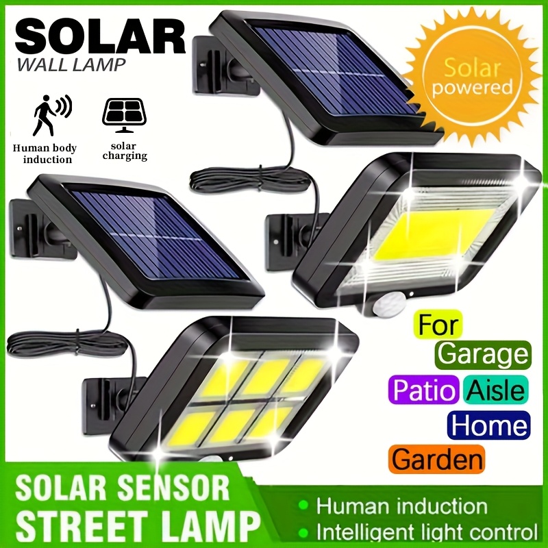 Home Security Flood Lights - LED الشمسية سبليت الجدار مصباح في