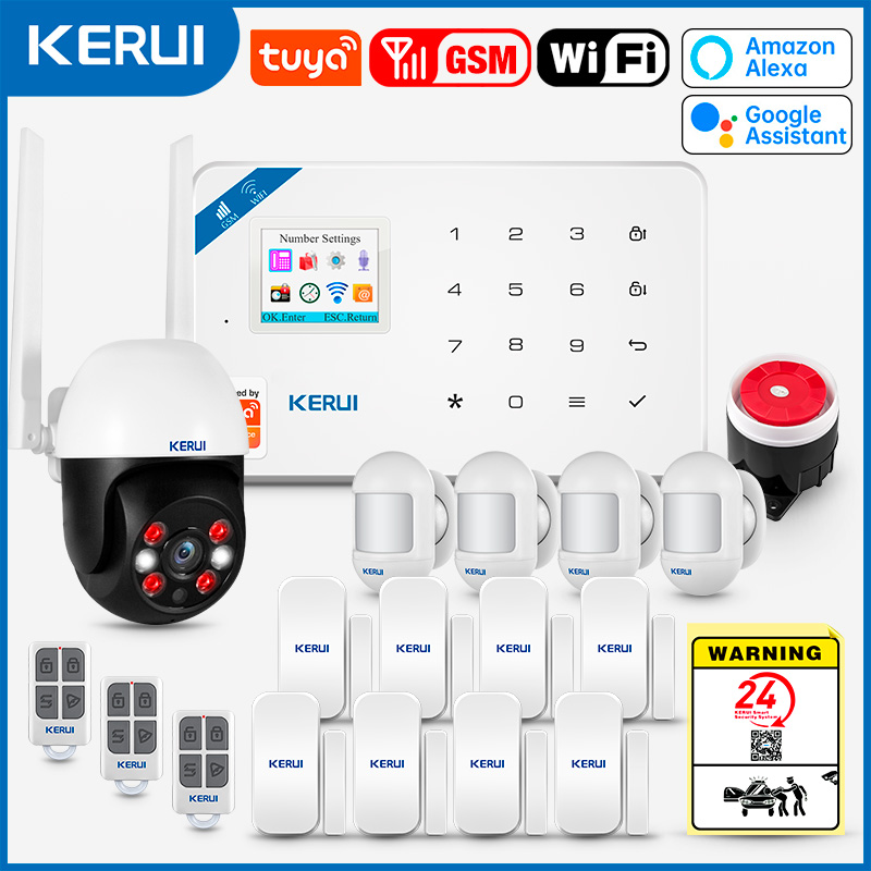 KERUI W181 Tuya Smart WIFI GSM - مراجعة Home Security Front Door Camera وسعره