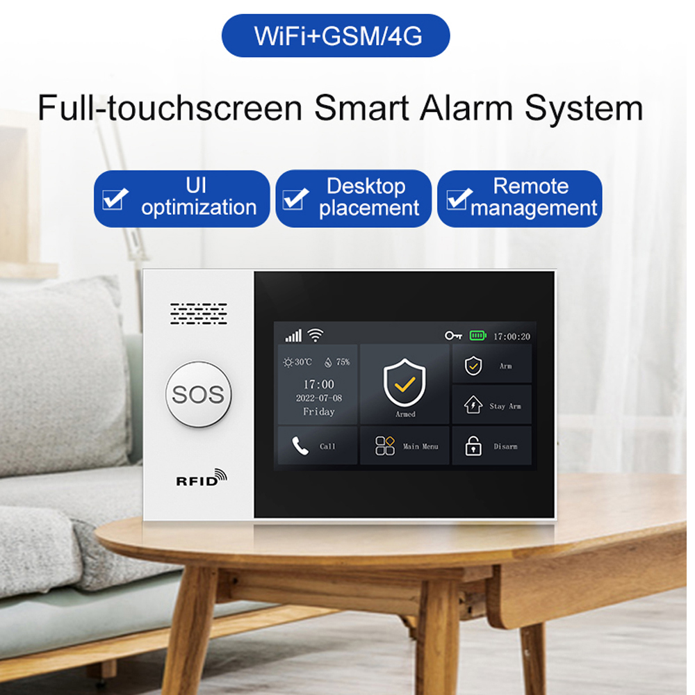 جهاز إنذار المنزل الذكي PGST10 - مراجعة Sim Gsm Alarm وسعره