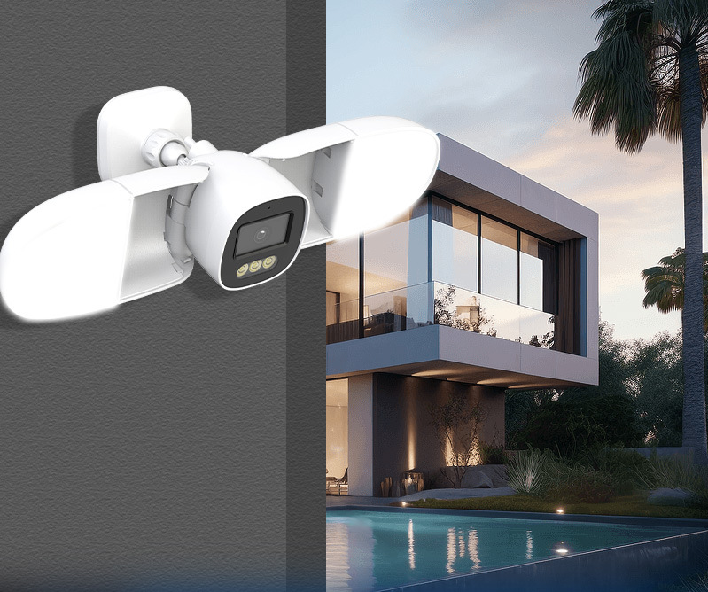 كاميرا IP للمستودعات بدقة 4 مي - مراجعة Home Security Flood Lights وسعره