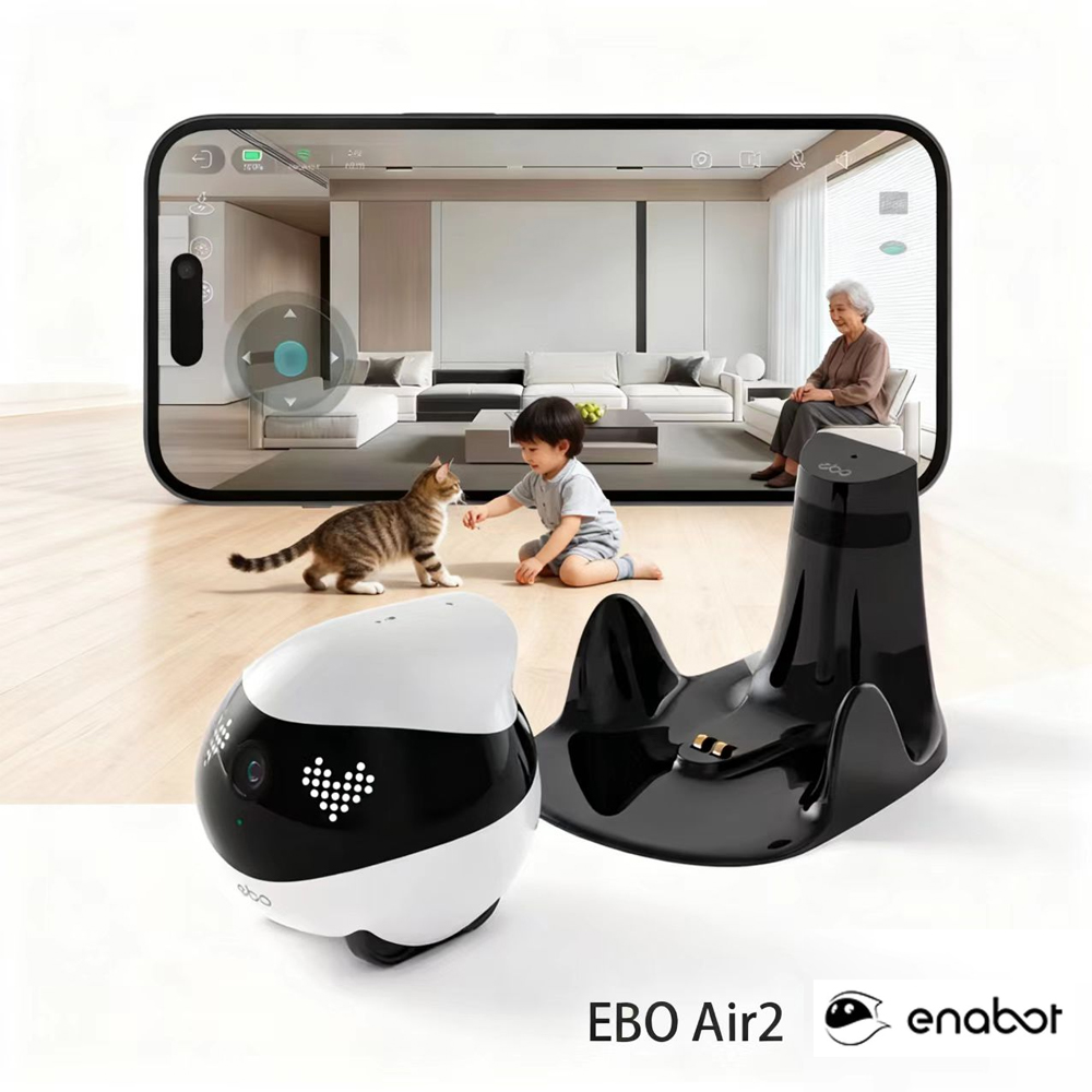 Enabot EBO AIR 2 رفيق روبوت 2K - مراجعة Home Security Robots وسعره