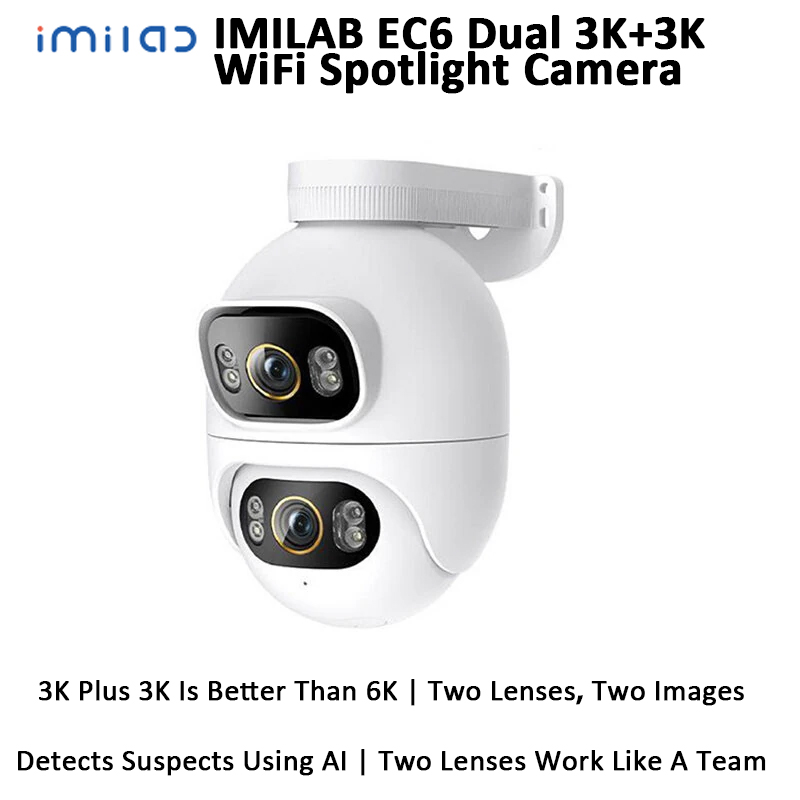 IMILAB EC6 Dual 3K + 3K WiFi أ - مراجعة Home Security Flood Lights وسعره