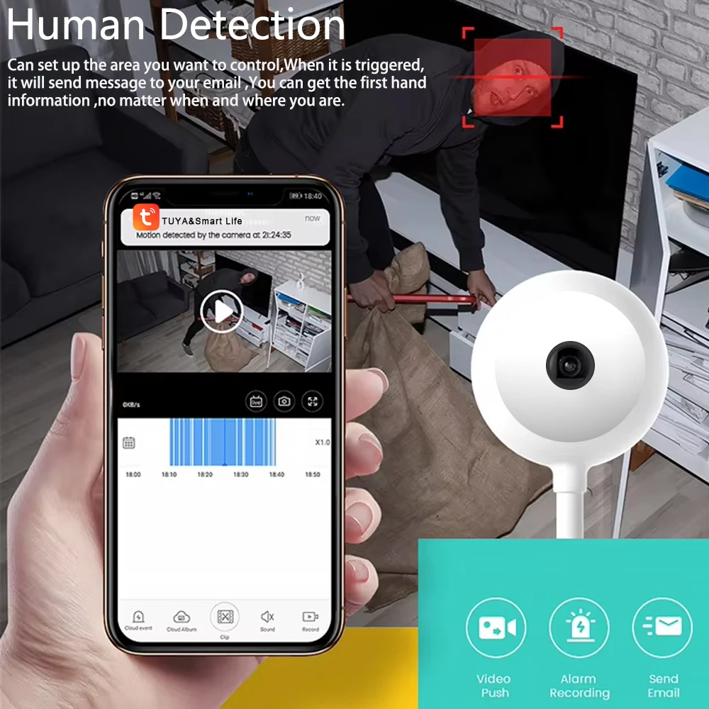 كاميرا واي فاي داخلية صغيرة عل - مراجعة Home Security Flood Lights وسعره