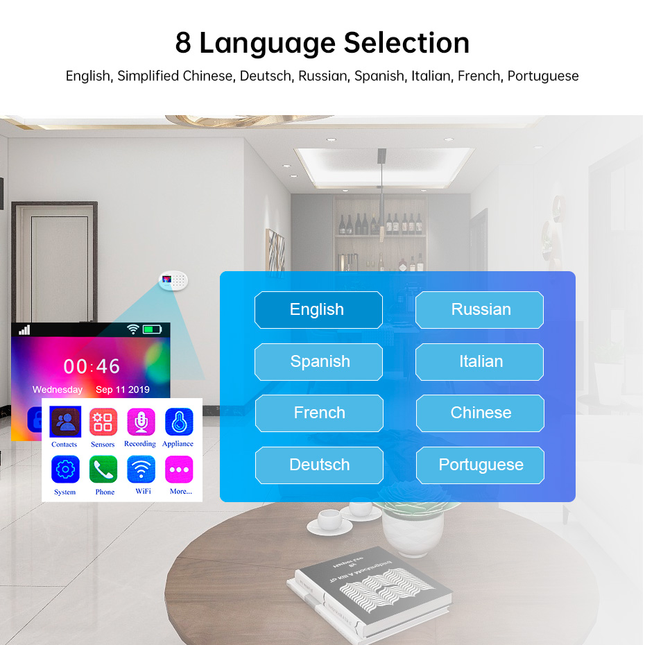 KERUI W202 نظام إنذار WIFI GSM - مراجعة Home Security Front Door Camera وسعره