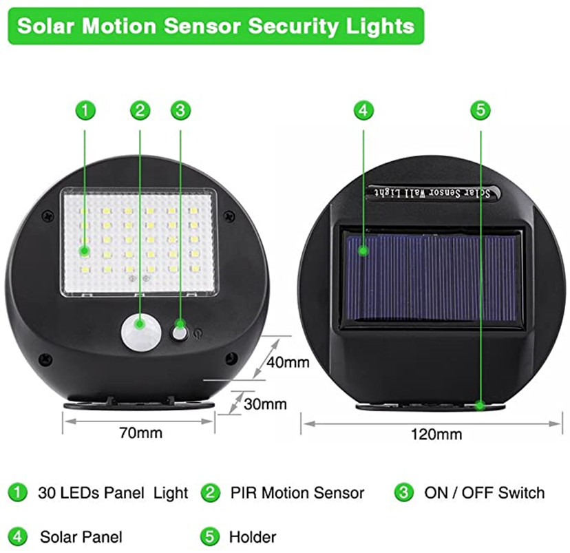 30 مصباح LED يعمل بالطاقة الشم - مراجعة Home Security Flood Lights وسعره