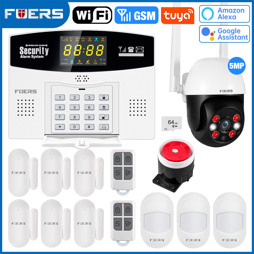 Fuers Tuya نظام إنذار ذكي عدة  - مراجعة Home Security Front Door Camera وسعره