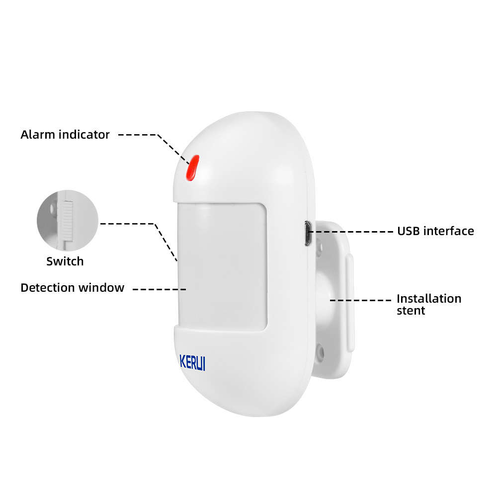 KERUI اللاسلكية PIR محس حركة ك - مراجعة Sim Gsm Alarm وسعره