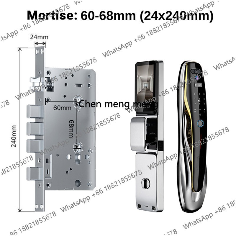 قفل باب ذكي للمنزل مع كاميرا ل - مراجعة Home Security Front Door Camera وسعره