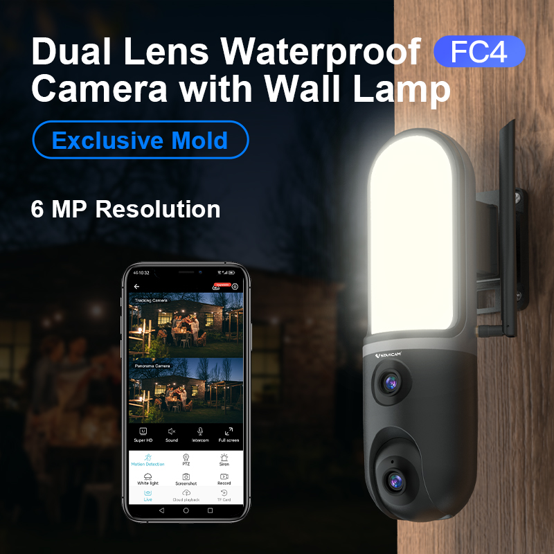 6MP O-Kam APP 5X عدسة مزدوجة م - مراجعة Home Security Flood Lights وسعره