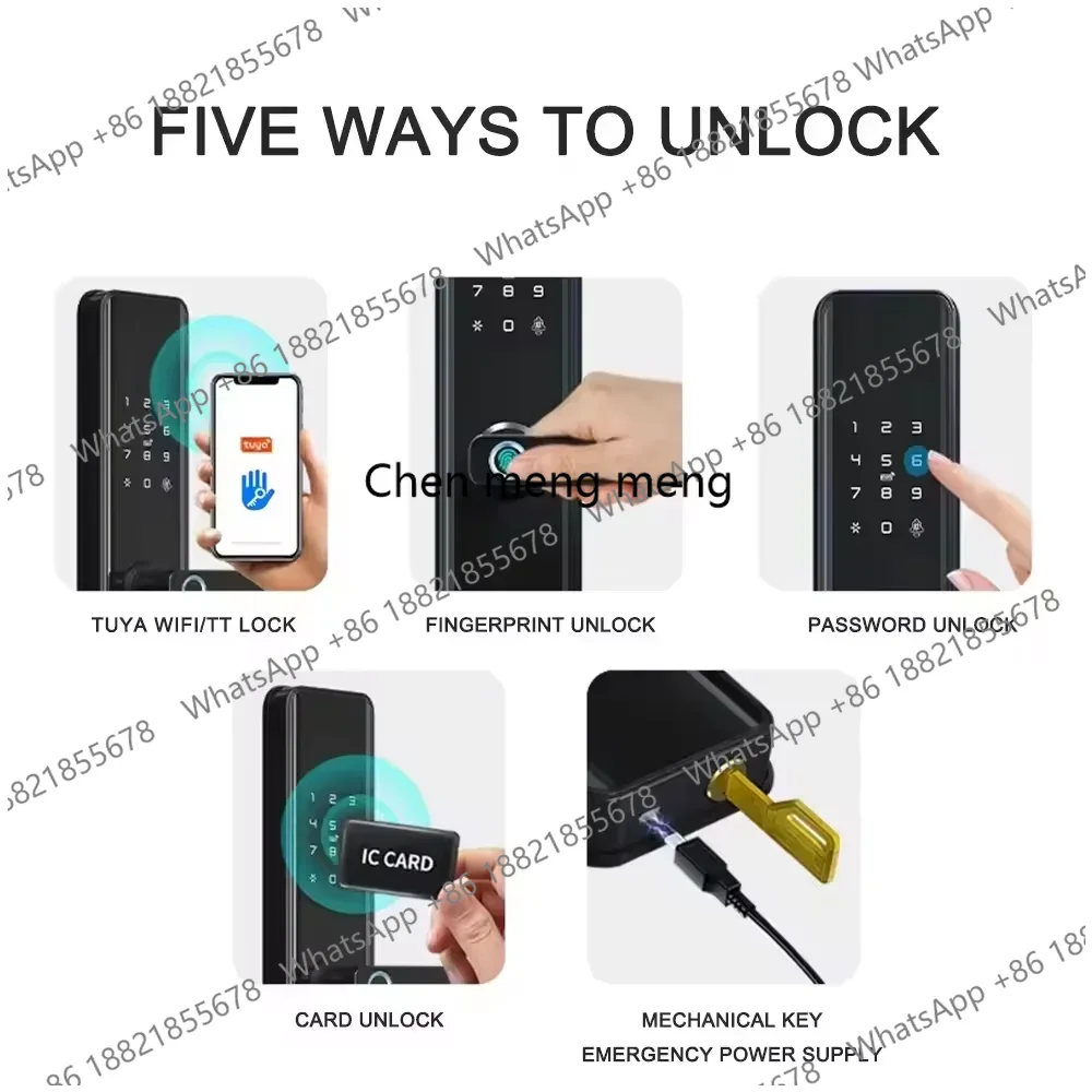 قفل باب ذكي بمقبض بصمة الإصبع  - مراجعة Home Security Battery Replacement وسعره