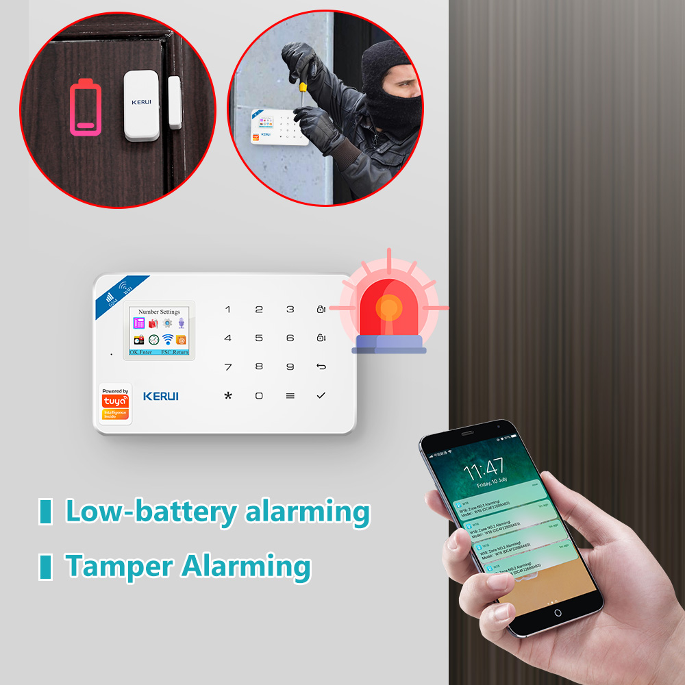 KERUI W181 نظام إنذار الأمن ال - مراجعة Home Security Front Door Camera وسعره