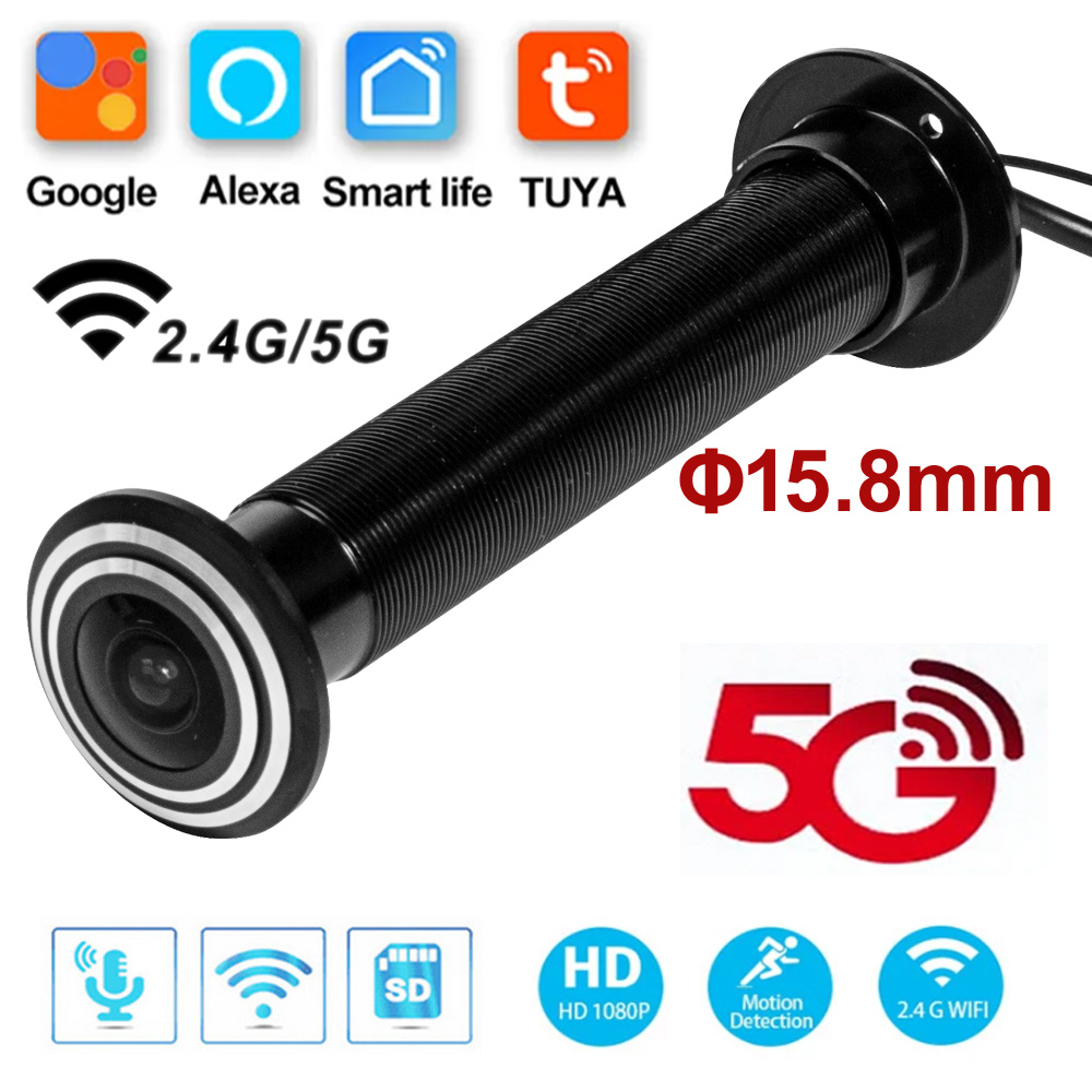 5G 2.4G WIFI 16 مللي متر تويا  - مراجعة Home Security Front Door Camera وسعره