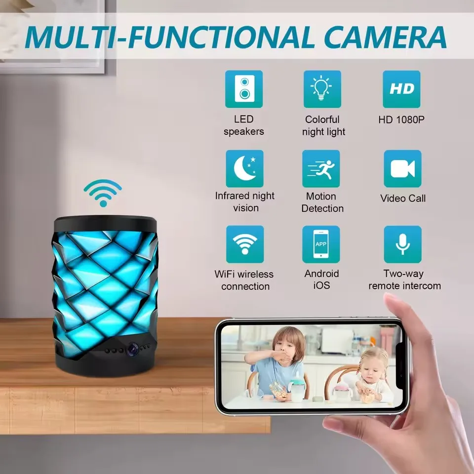 كاميرا واي فاي صغيرة عالية الد - مراجعة Home Security Flood Lights وسعره