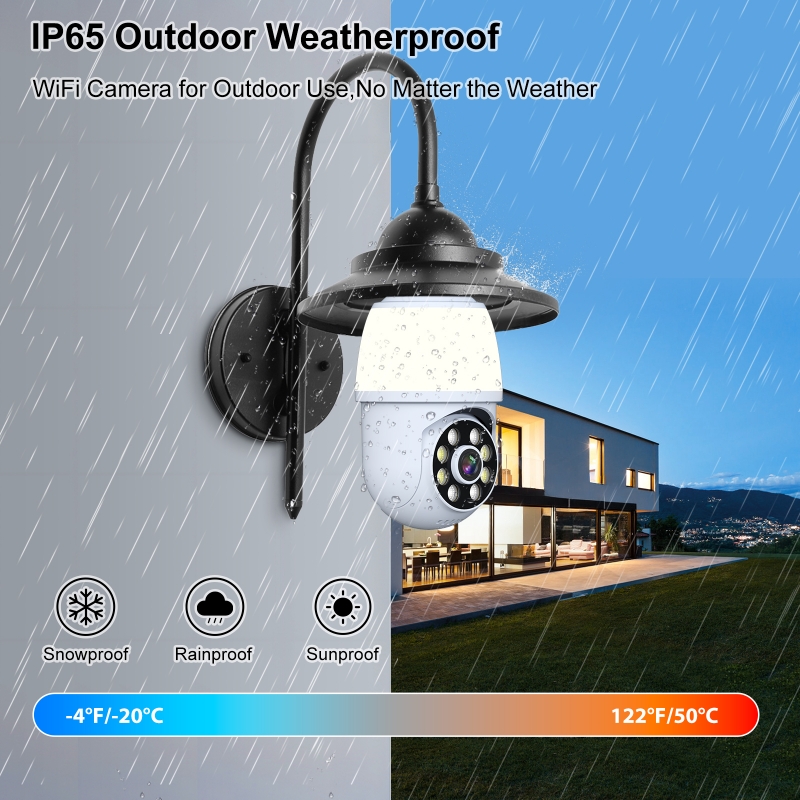 كاميرا IP لاسلكية PTZ بدقة 3 م - مراجعة Home Security Flood Lights وسعره