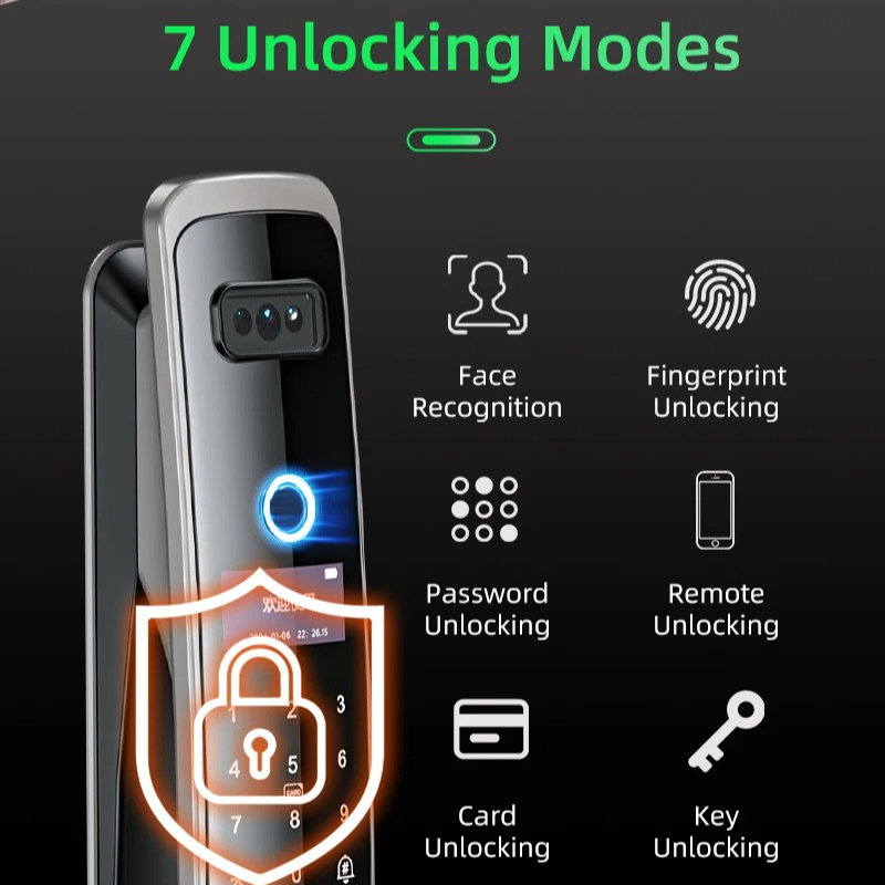 قفل ذكي من EGFirtor مع كاميرا  - مراجعة Home Security Front Door Camera وسعره