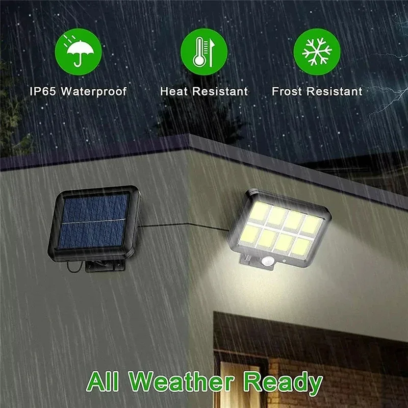 LED الشمسية سبليت الجدار مصباح - مراجعة Home Security Flood Lights وسعره