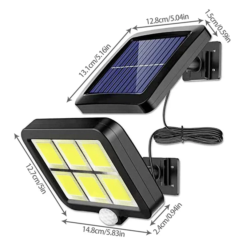 LED الشمسية سبليت الجدار مصباح - مراجعة Home Security Flood Lights وسعره