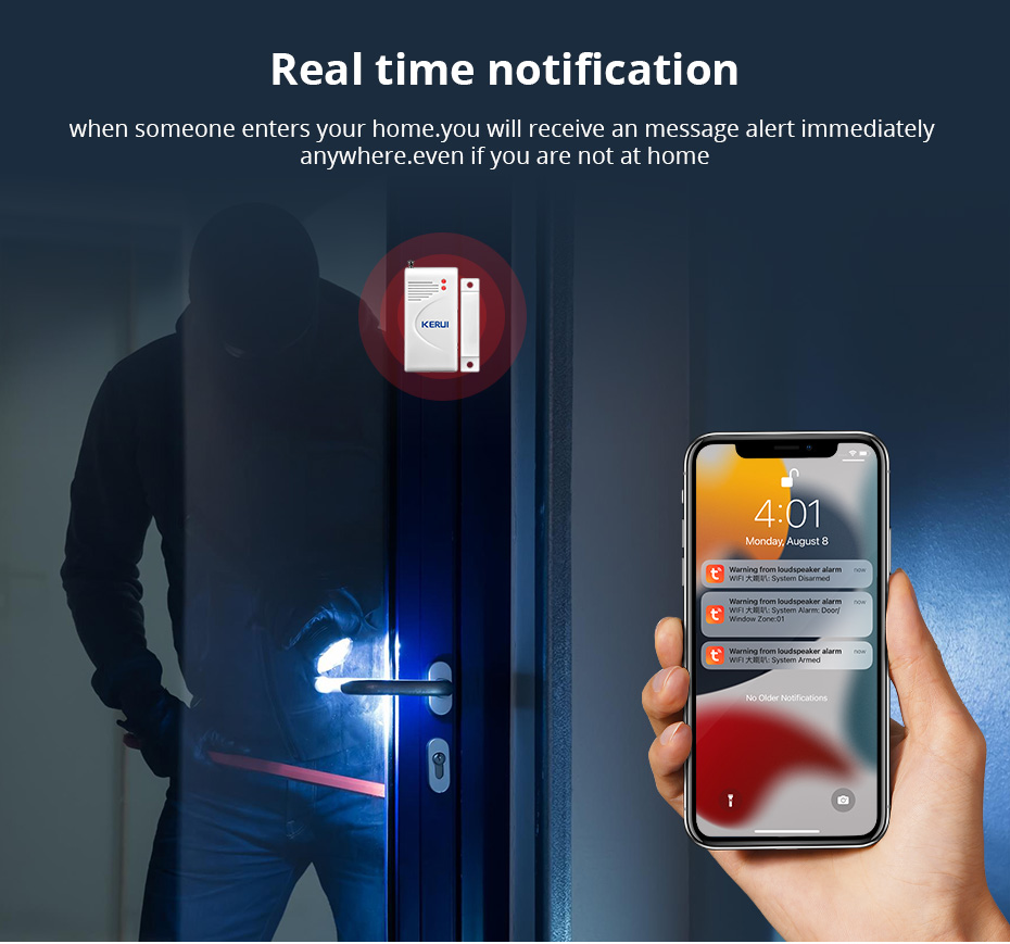 KERUI-نظام إنذار أمان منزلي ،  - مراجعة Sim Gsm Alarm وسعره