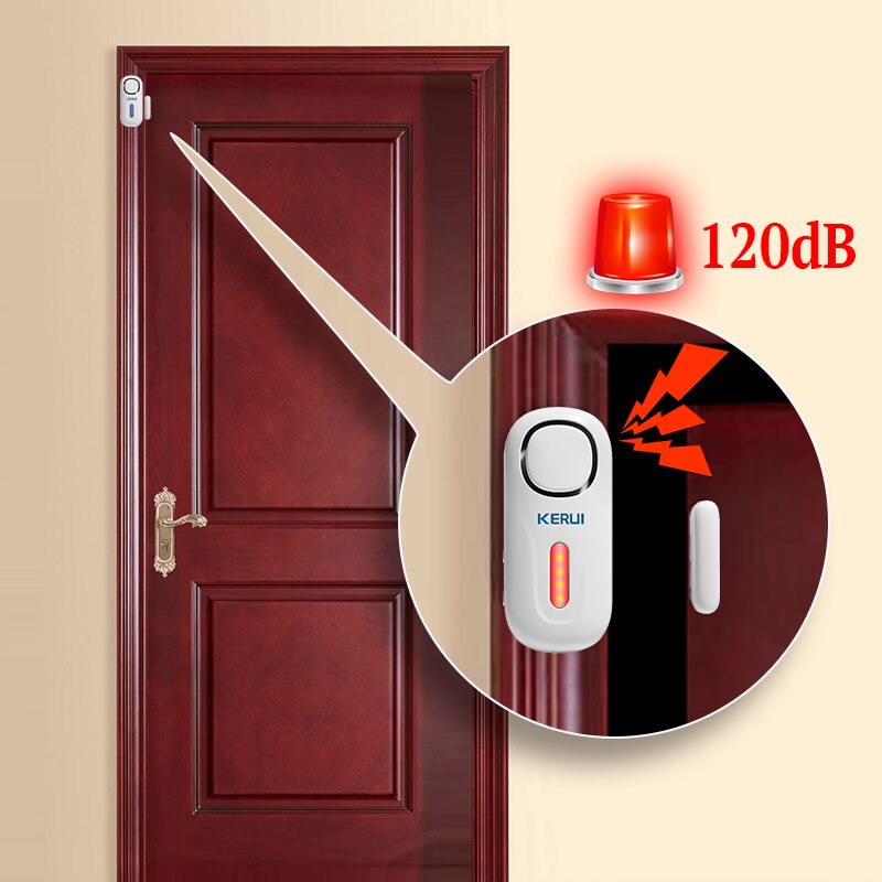 KERUI 120DB لاسلكي باب/نافذة د - مراجعة Sim Gsm Alarm وسعره