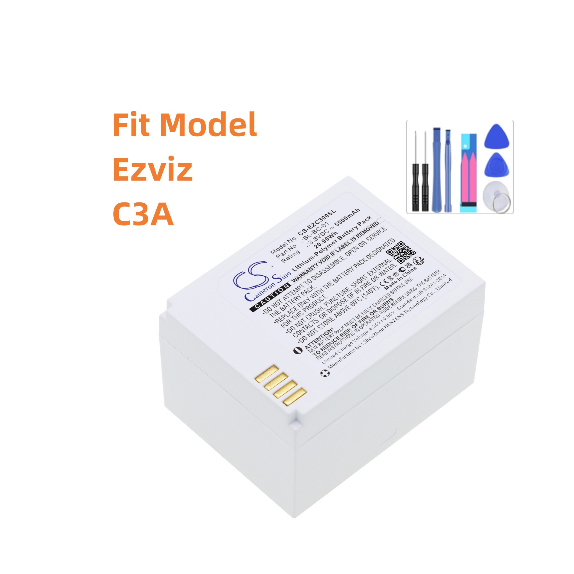 بطارية بديلة لكاميرا Ezviz: BL - مراجعة Home Security Battery Replacement وسعره